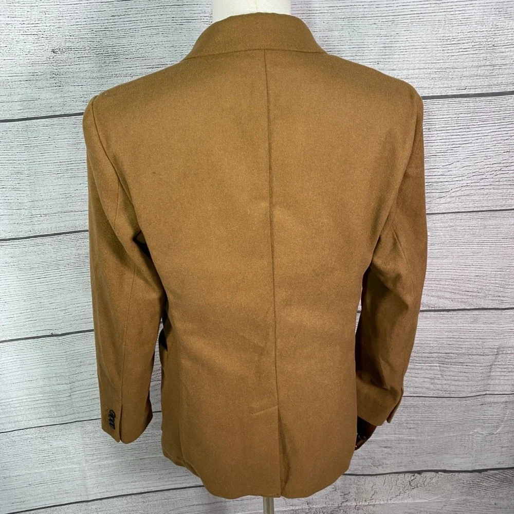 Banana Republic Blazer Mens 38R Beige Wool Blend Tailored Fit Sport‎ Coat Jacket